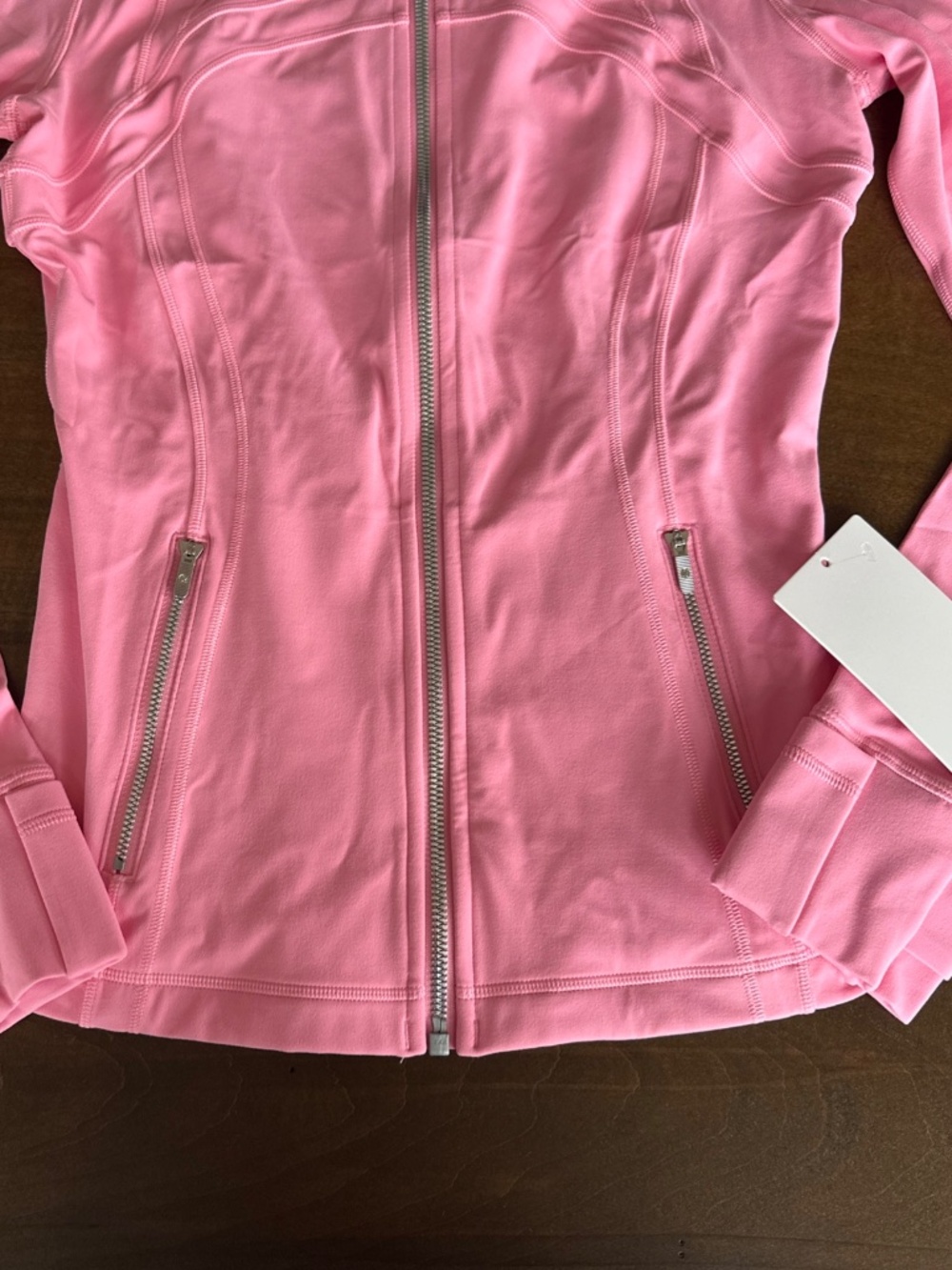 Lululemon Define Jacket Nulu Full Length Candy Cloud Pink Women's Size 8 NEW - Picture 3 of 6